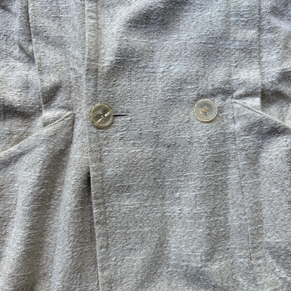 Vintage Gallery‎ Cream Textured Coat made in Hong Kong - Picture 2 of 9